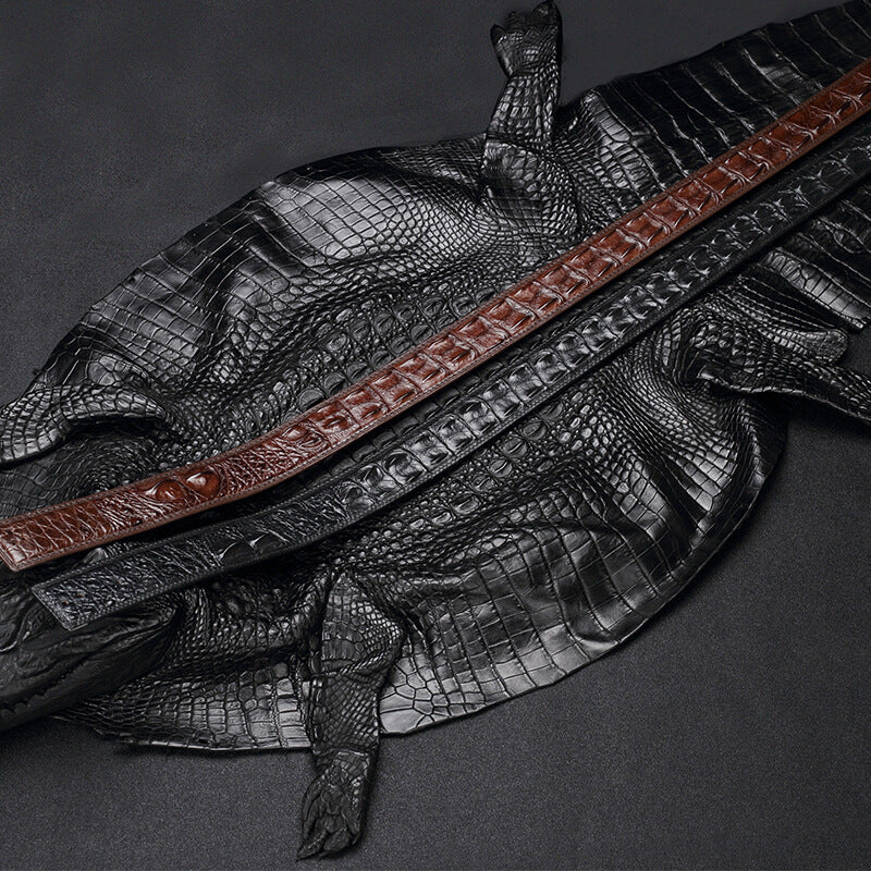 這是 李記 | 原創手工真皮 | 平滑扣リ鱷魚皮皮帶 72988號 的圖片
